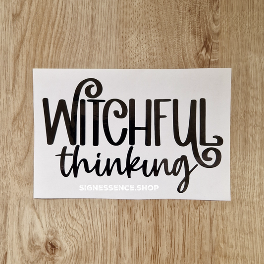 Witchful Thinking vinyl decal