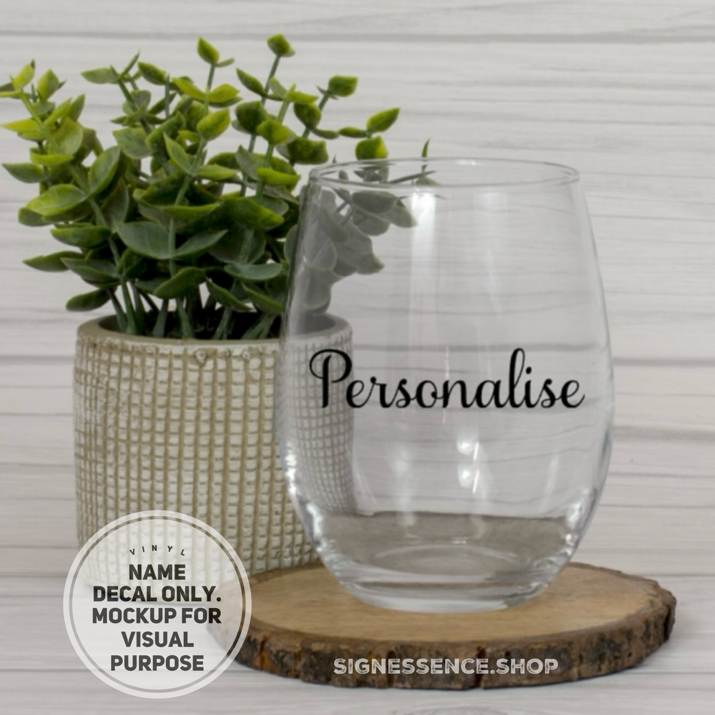 Custom Name vinyl decal label