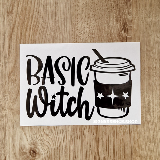 Basic Witch vinyl decal