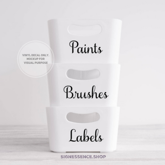 Custom Name vinyl decal label
