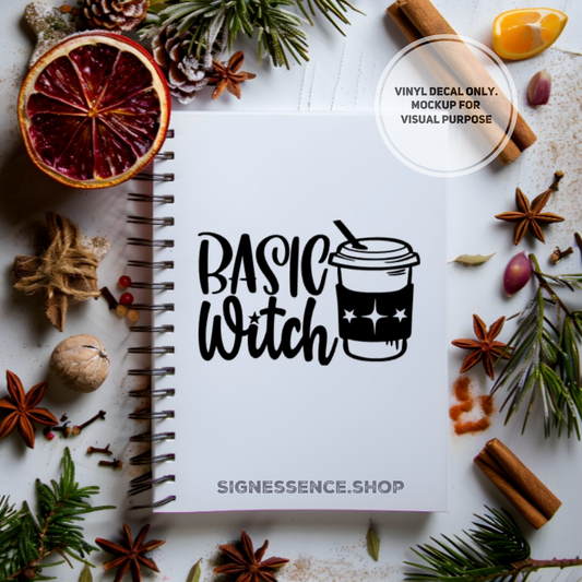 Basic Witch vinyl decal