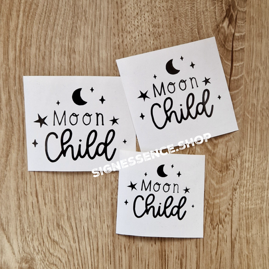 Moon Child vinyl decal